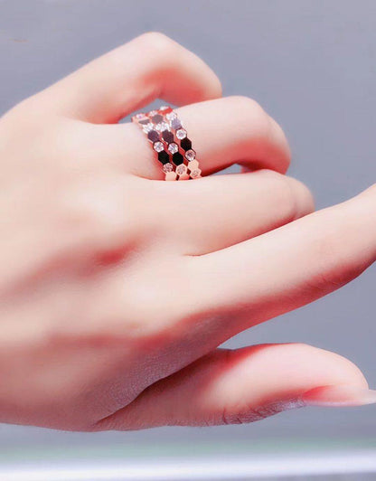 [⭐Spark]BEE LOVE RING PINK GOLD DIAMOND