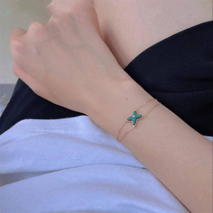 [⭐Spark]JEUX BRACELET MALACHITE PINK GOLD 1 DIAMOND