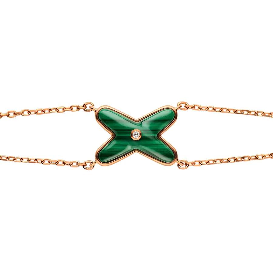[⭐Spark]JEUX BRACELET MALACHITE PINK GOLD 1 DIAMOND