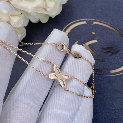 [⭐Spark]JEUX BRACELET WHITE MOP PINK GOLD 1 DIAMOND