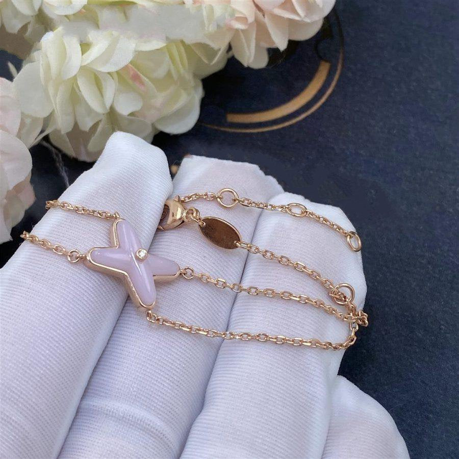 [⭐Spark]JEUX BRACELET PINK MOP PINK GOLD 1 DIAMOND