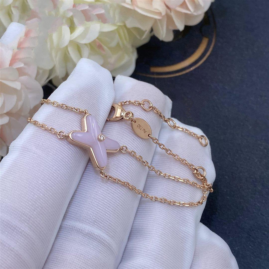[⭐Spark]JEUX BRACELET PINK MOP PINK GOLD 1 DIAMOND