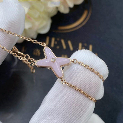 [⭐Spark]JEUX BRACELET PINK MOP PINK GOLD 1 DIAMOND