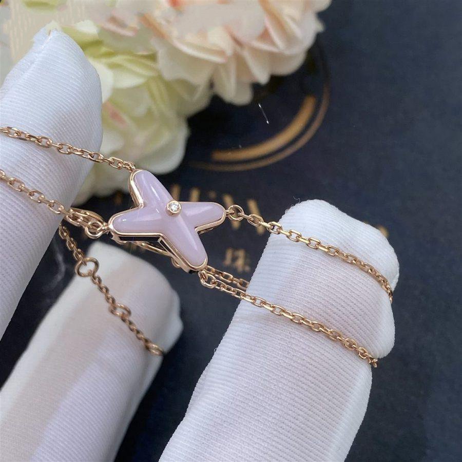 [⭐Spark]JEUX BRACELET PINK MOP PINK GOLD 1 DIAMOND