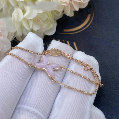 [⭐Spark]JEUX BRACELET PINK MOP PINK GOLD 1 DIAMOND