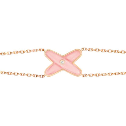 [⭐Spark]JEUX BRACELET PINK MOP PINK GOLD 1 DIAMOND