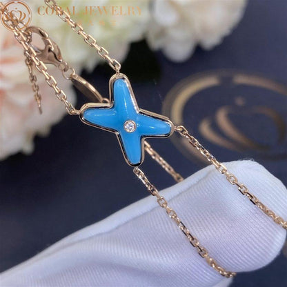 [⭐Spark]JEUX BRACELET TURQUOISE PINK GOLD 1 DIAMOND