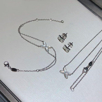 [⭐Spark]JEUX BRACELET WHITE MOP SILVER 1 DIAMOND