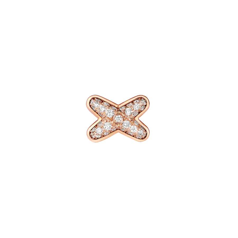 [⭐Spark]JEUX DE PINK GOLD DIAMOND EARRINGS