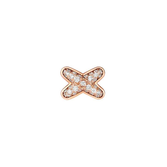 [⭐Spark]JEUX DE PINK GOLD DIAMOND EARRINGS