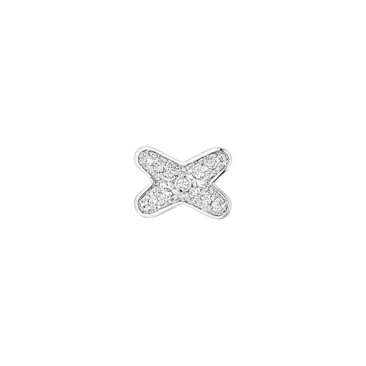 [⭐Spark]JEUX DE SILVER DIAMOND EARRINGS