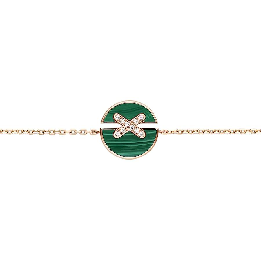 [⭐Spark]JEUX DE BRACELET MALACHITE PINK GOLD DIAMONDS