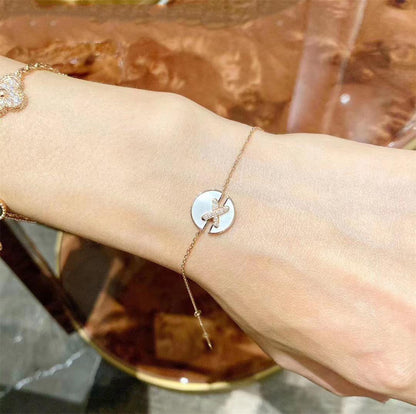 [⭐Spark]JEUX DE BRACELET MOP PINK GOLD DIAMONDS