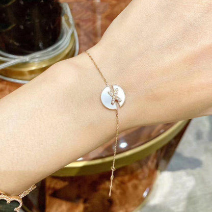 [⭐Spark]JEUX DE BRACELET MOP PINK GOLD DIAMONDS
