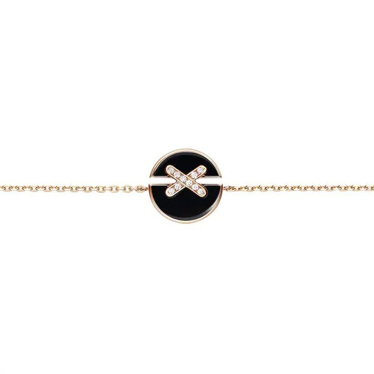 [⭐Spark]JEUX DE BRACELET ONYX PINK GOLD DIAMOND