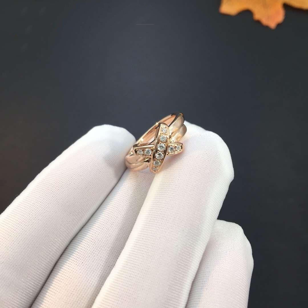 [⭐Spark]JEUX DE PINK GOLD DIAMOND RING