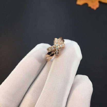 [⭐Spark]JEUX DE PINK GOLD DIAMOND RING