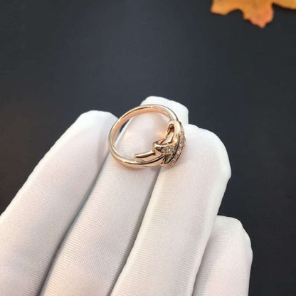 [⭐Spark]JEUX DE PINK GOLD DIAMOND RING
