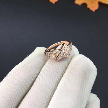 [⭐Spark]JEUX DE RING PINK GOLD DIAMOND