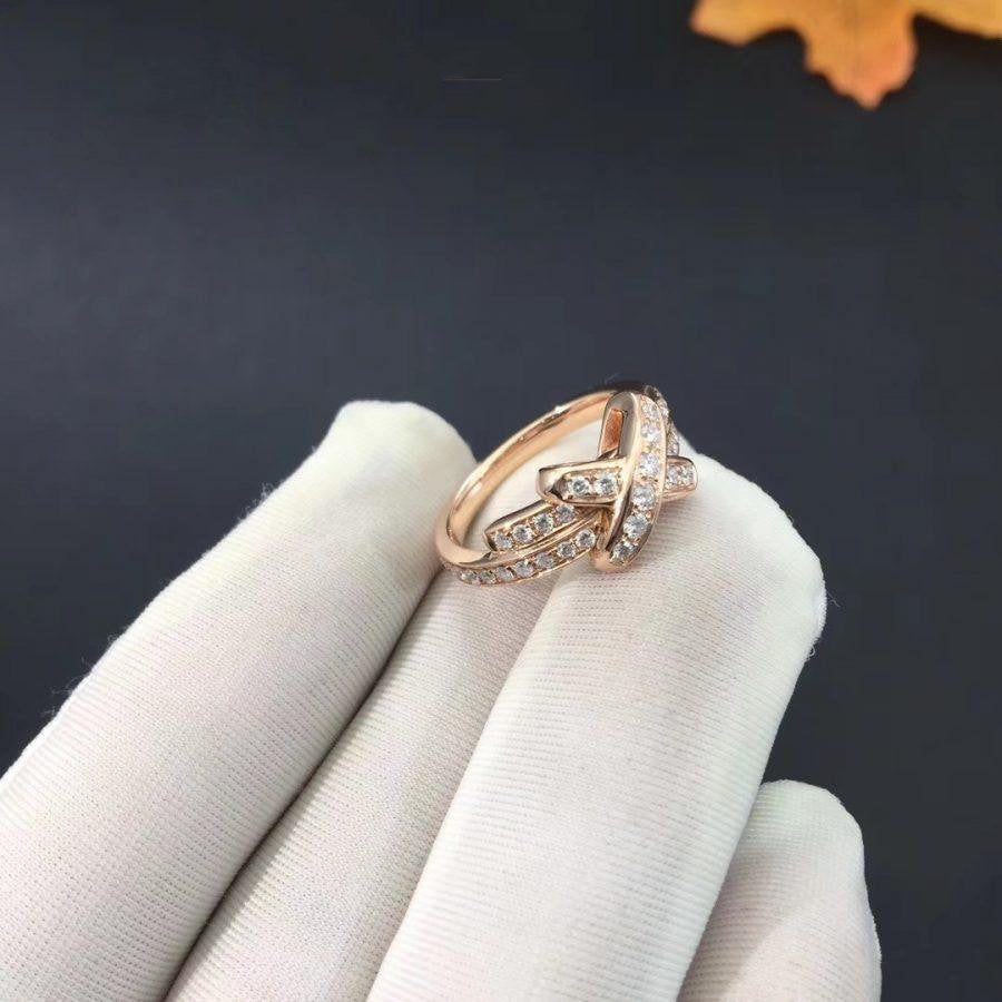[⭐Spark]JEUX DE RING PINK GOLD DIAMOND