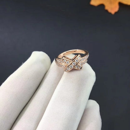 [⭐Spark]JEUX DE RING PINK GOLD DIAMOND