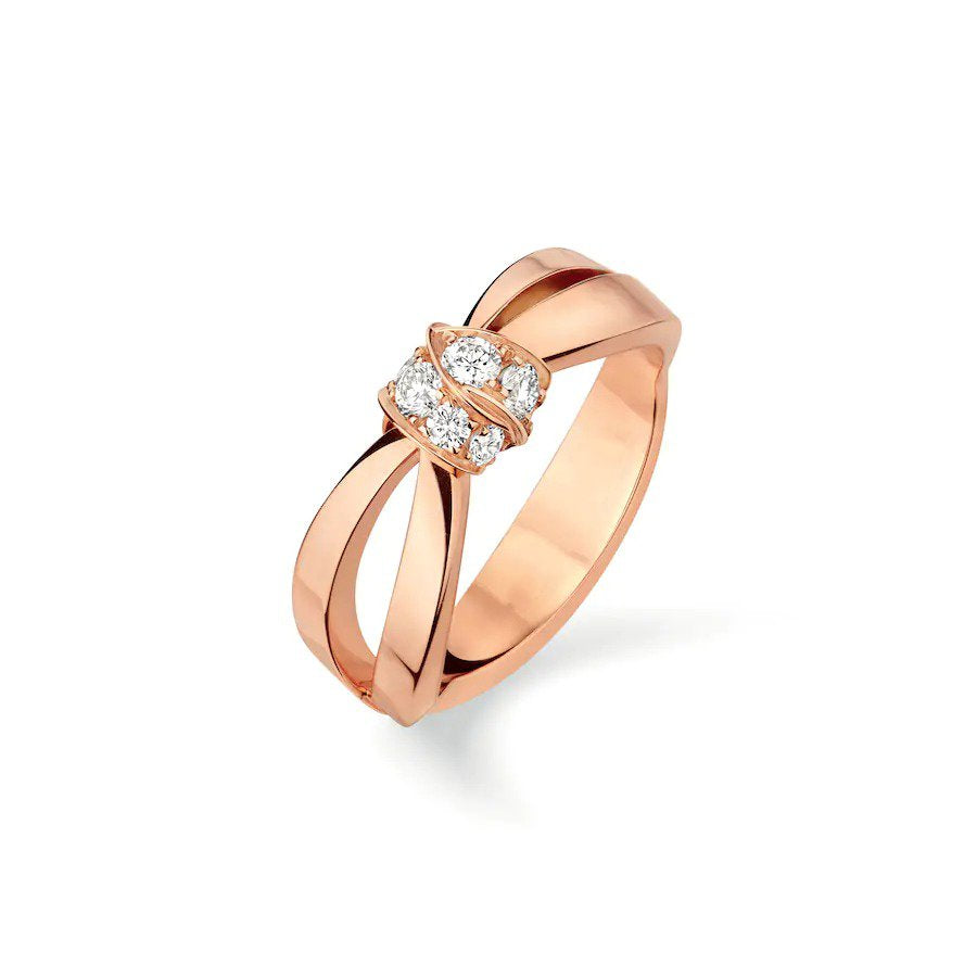 [⭐Spark]LIENS RING PINK GOLD DIAMOND