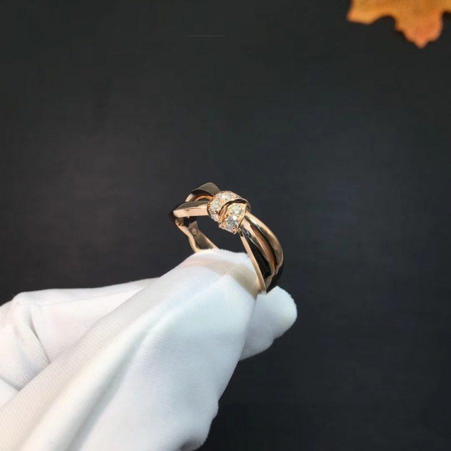 [⭐Spark]LIENS RING PINK GOLD DIAMOND
