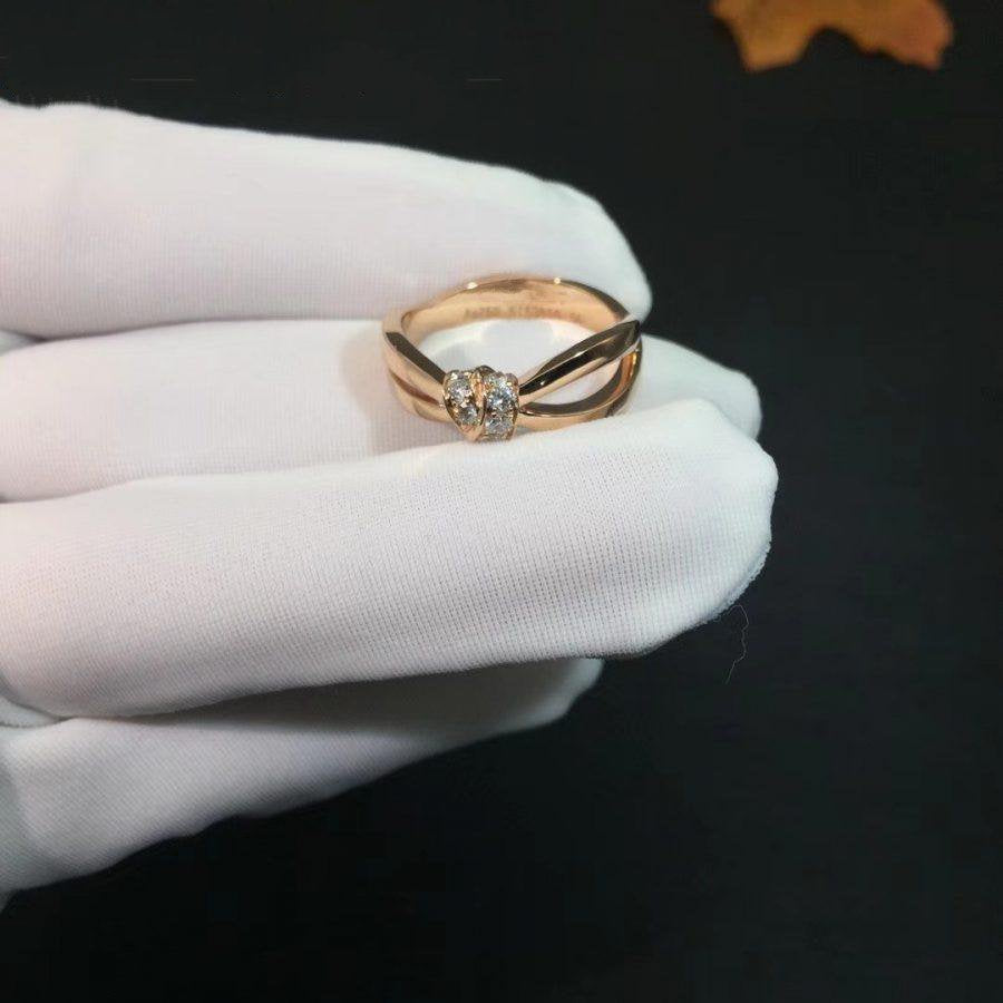 [⭐Spark]LIENS RING PINK GOLD DIAMOND