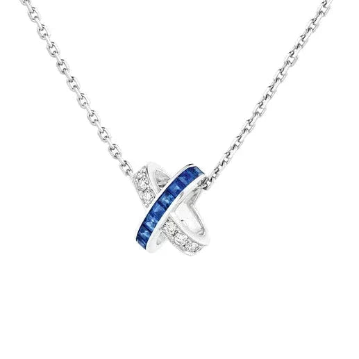 [⭐Spark]LIENS DIAMOND SILVER NECKLACE