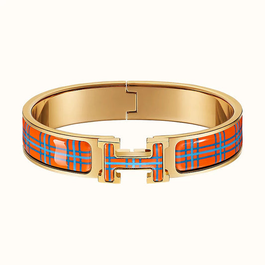 [⭐Spark]H TARTAN BRACELET 12MM