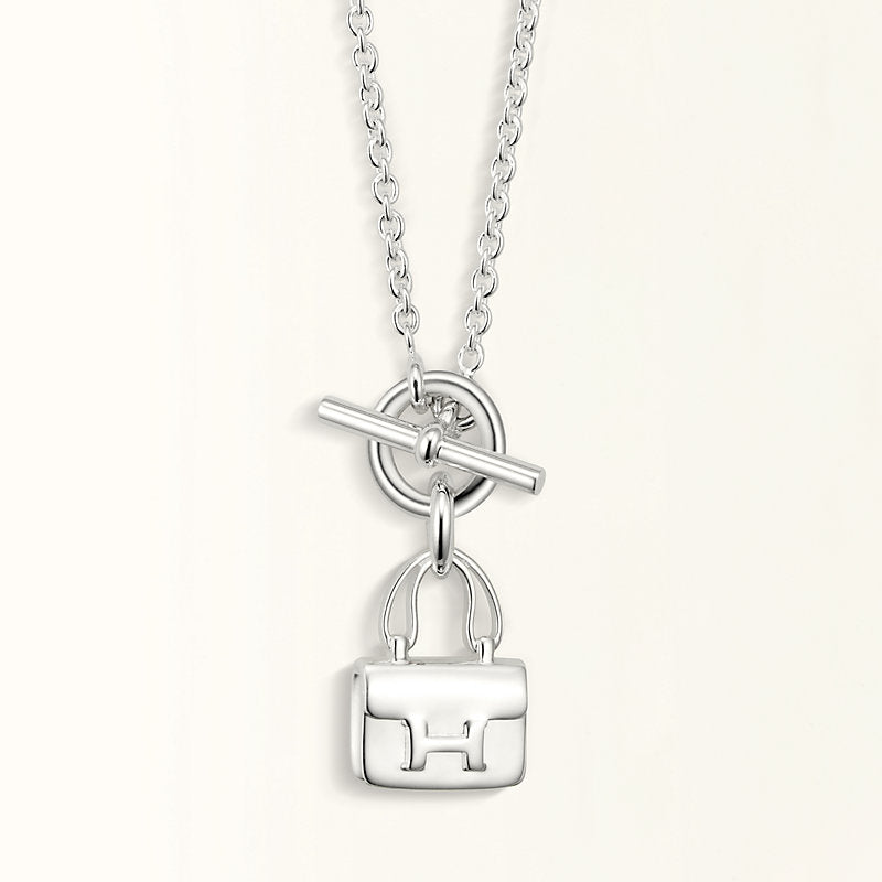 [⭐Spark]POP H PEDANT SILVER NECKLACE