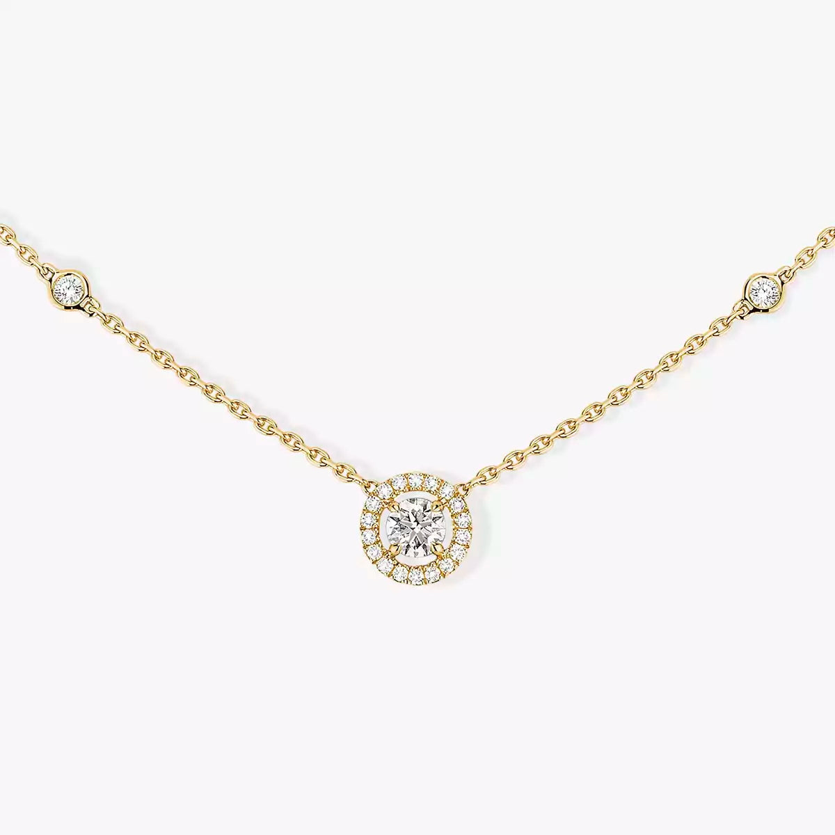 [⭐Spark]Diamond Necklace 0,20ct Brilliant Shape Joy