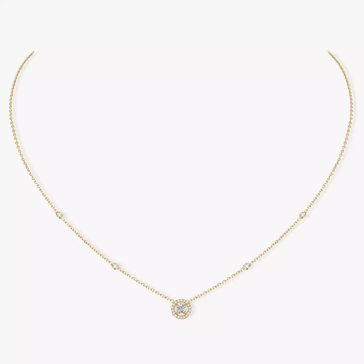[⭐Spark]Diamond Necklace 0,20ct Brilliant Shape Joy