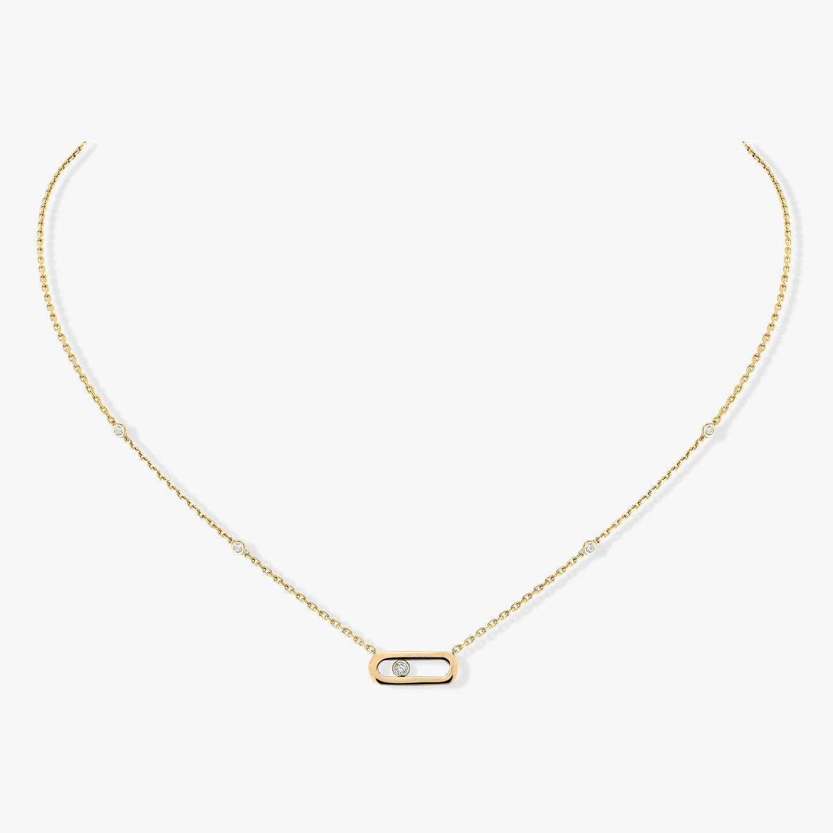 [⭐Spark]MOVE UNO DIAMOND NECKLACE