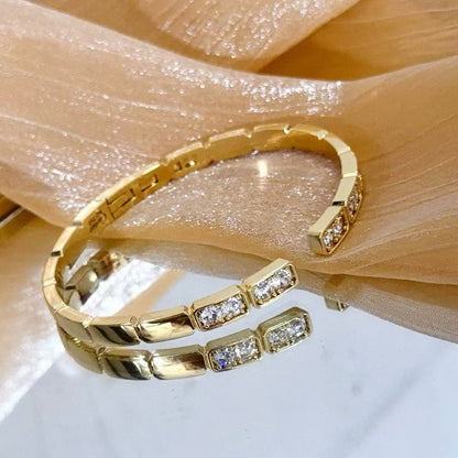 [⭐Spark jewelrys]LOVE DIAMOND OPEN  BRACELET