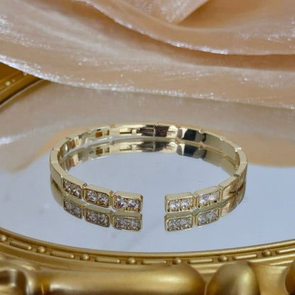 [⭐Spark jewelrys]LOVE DIAMOND OPEN  BRACELET