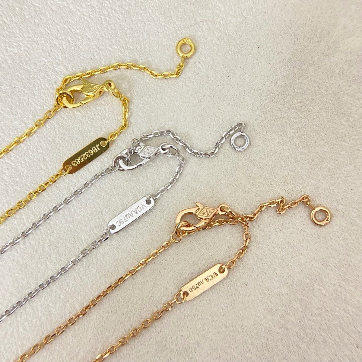 [⭐Spark]NEW 15MM PURPLE SAND-GOLD FOUR-LEAF CLOVER NECKLACE