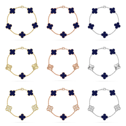 [⭐Spark]CLOVER 5 MOTIF LAPIS LAZULI BRACELET COLLECTION