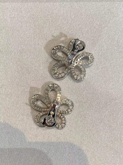 [⭐Spark]FLOWERLACE EARRINGS FULL DIAMONDS