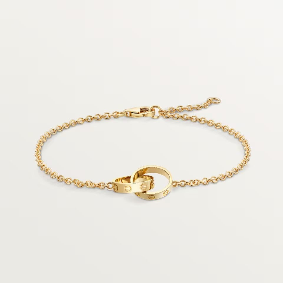[⭐Spark]LOVE BRACELET DOUBLE RING