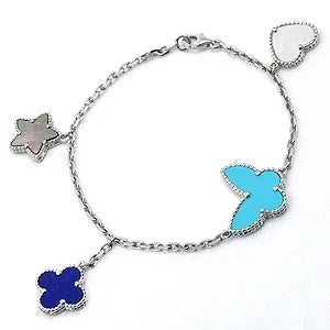 [⭐Spark]LUCKY SPRING SILVER BRACELET 4 MOTIF