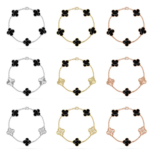 [⭐Spark] CLOVER 5 MOTIF PULSAR STONE BRACELET COLLECTION