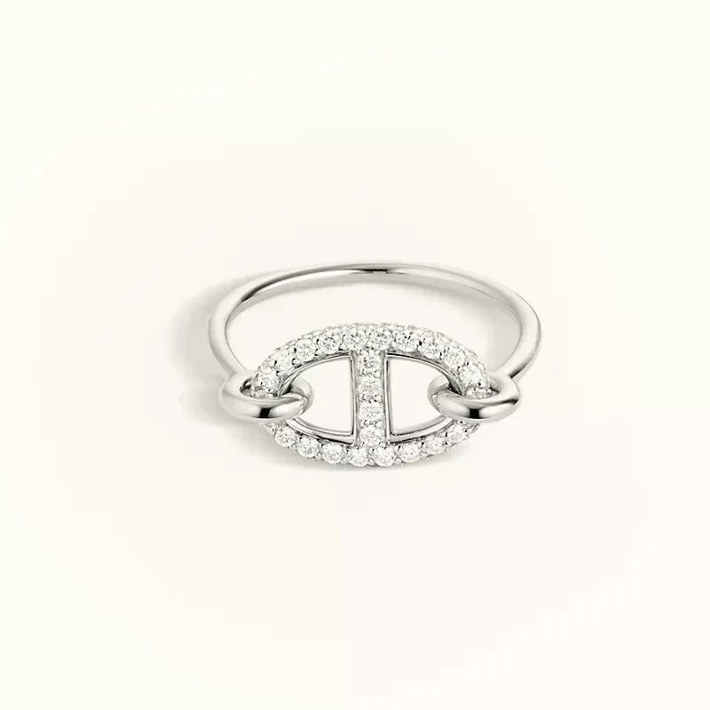 [⭐Spark]RONDE SMALL SILVER DIAMOND RING