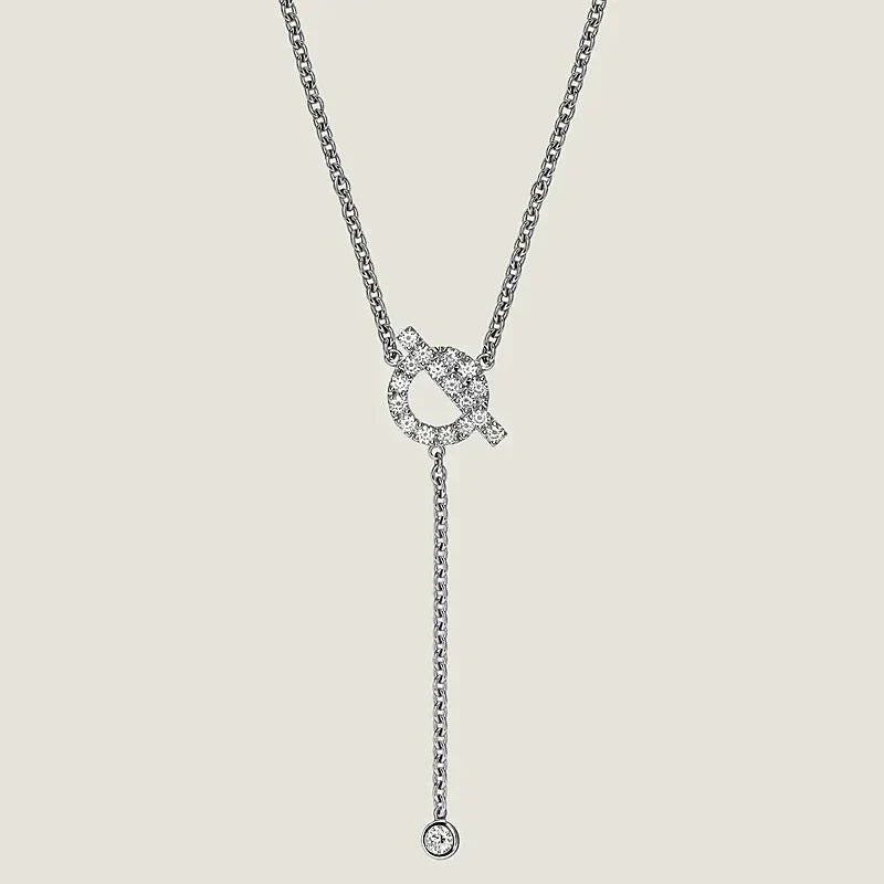 [⭐Spark]FINESSE SILVER DIAMOND NECKLACE