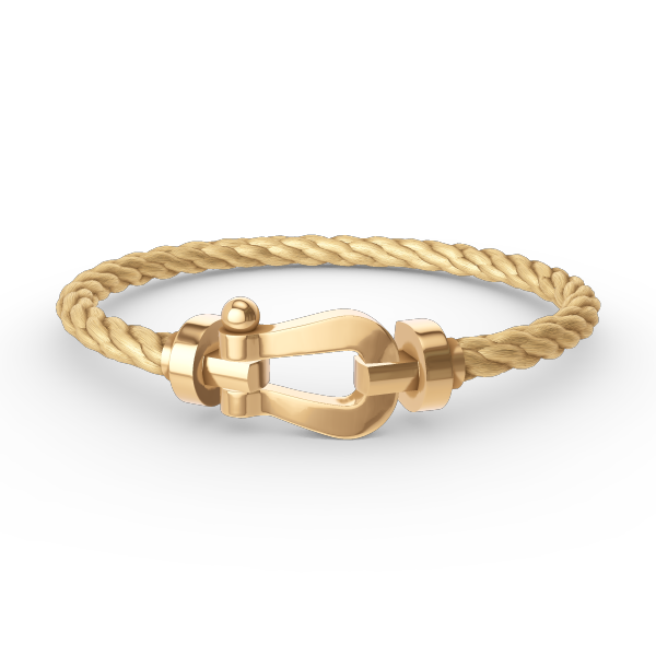 [⭐Spark]FORCE LARGE HORSESHOE NO DIAMOND BRACELET GOLD