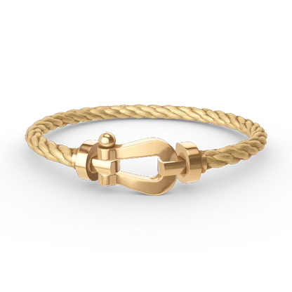 [⭐Spark]FORCE LARGE HORSESHOE NO DIAMOND BRACELET GOLD