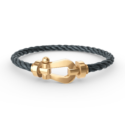 [⭐Spark]FORCE LARGE HORSESHOE NO DIAMOND BRACELET GOLD