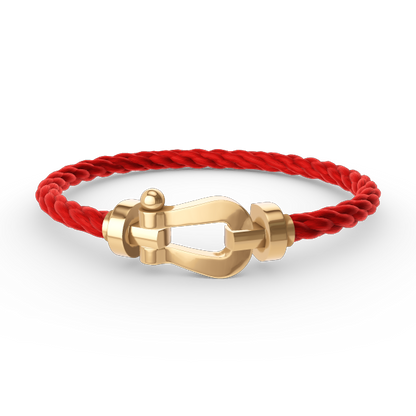 [⭐Spark]FORCE LARGE HORSESHOE NO DIAMOND BRACELET GOLD