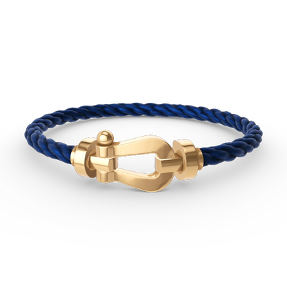 [⭐Spark]FORCE LARGE HORSESHOE NO DIAMOND BRACELET GOLD