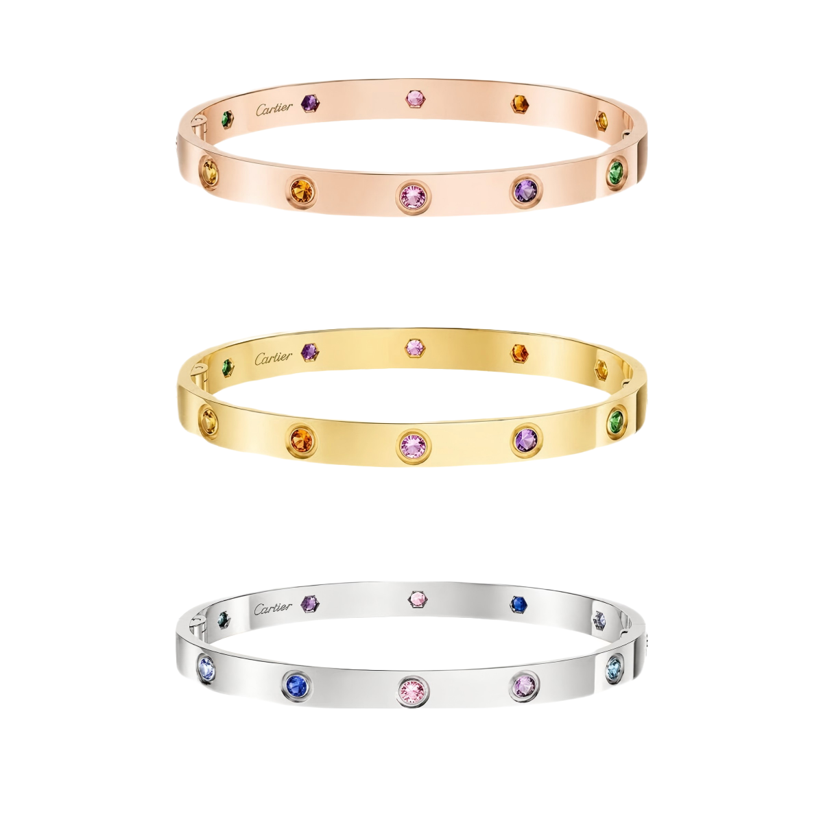 [⭐Spark] 2026 RAINBOW LOVE BRACELET 6.1MM  10 DIAMONDS